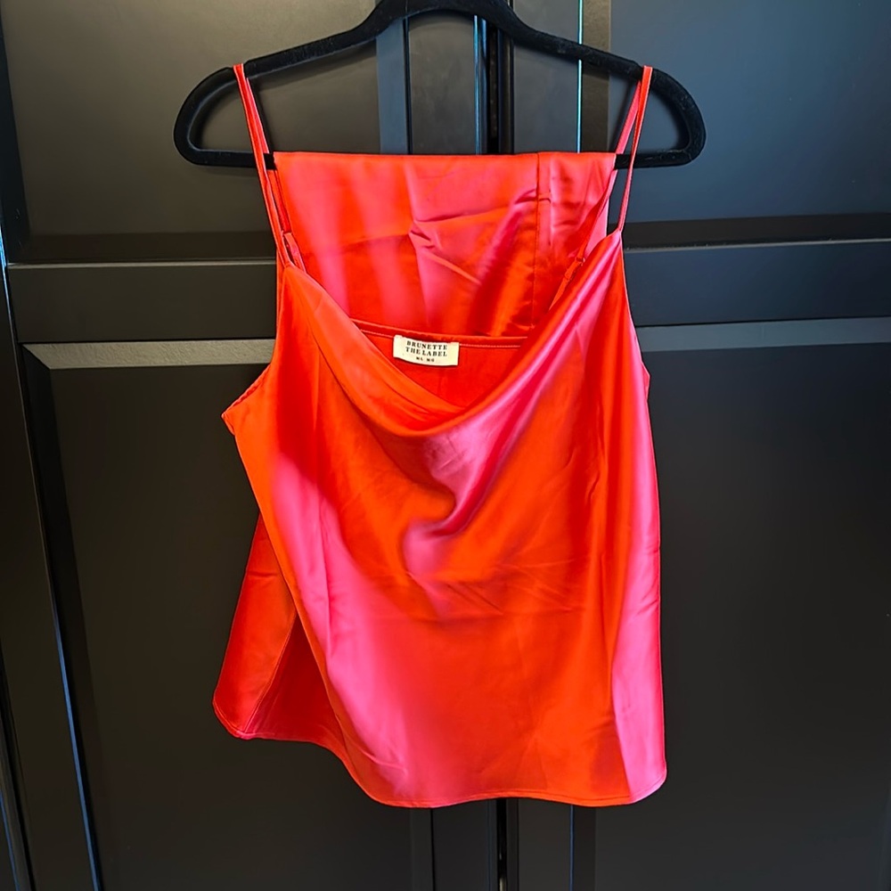 Red Cami skirt set